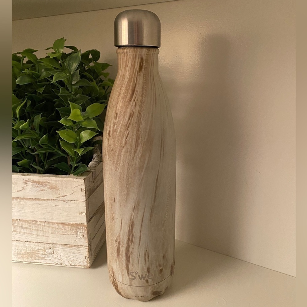 S'Well 24oz Blonde Wood The Original 2010 Stainless Steel Insulated Water Bottle